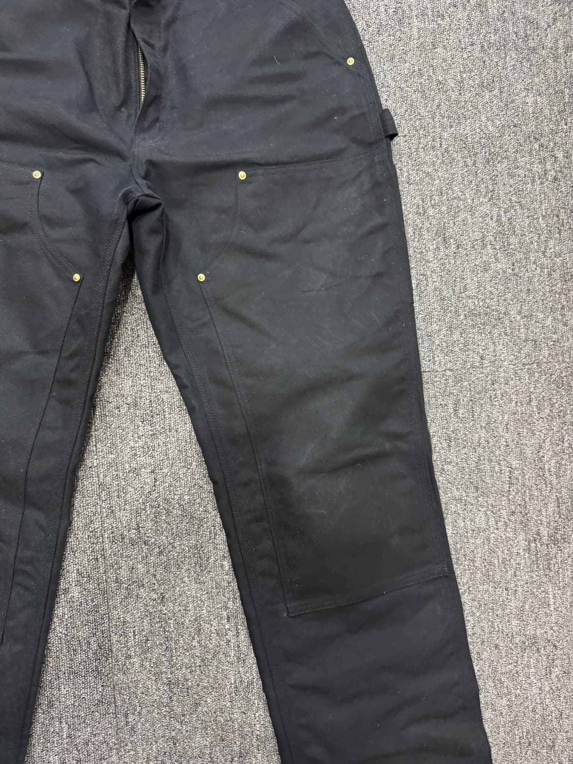 USA 칼하트 더블니 블랙 BK BK 34/30 상품이미지6