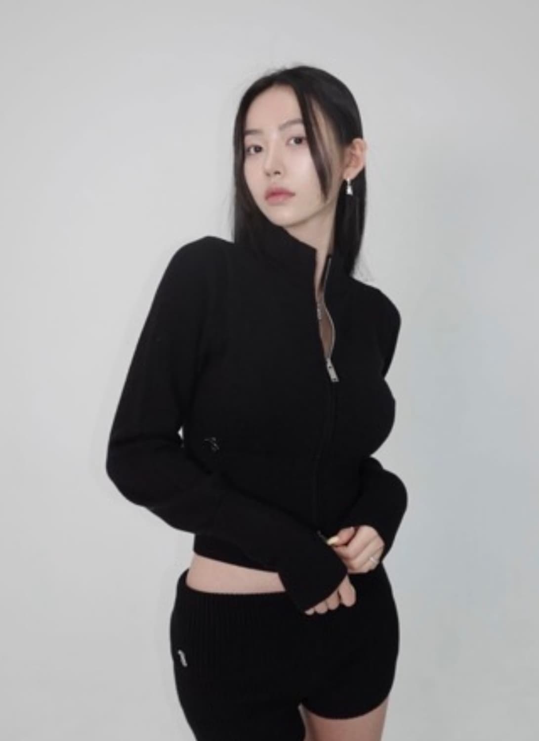 페일제이드 하이넥 니트 집업 상품이미지1