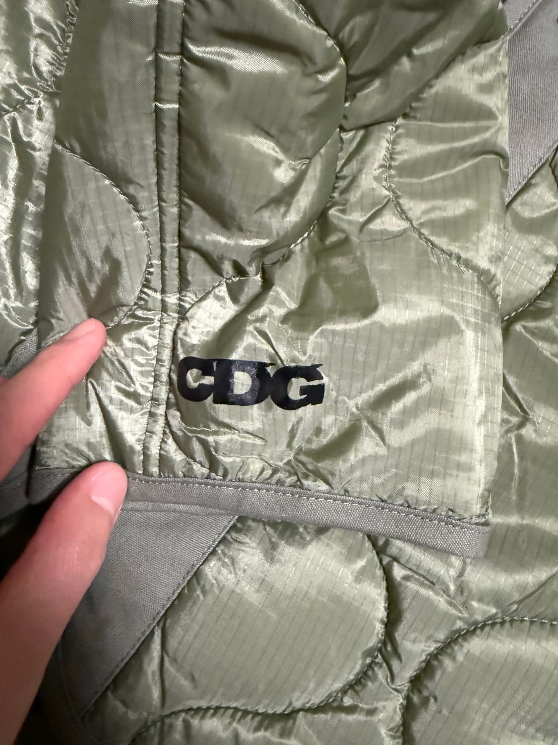 꼼데가르송(CDG)x알파 인더스트리 바이어스 라이너 깔깔이 L 상품이미지5