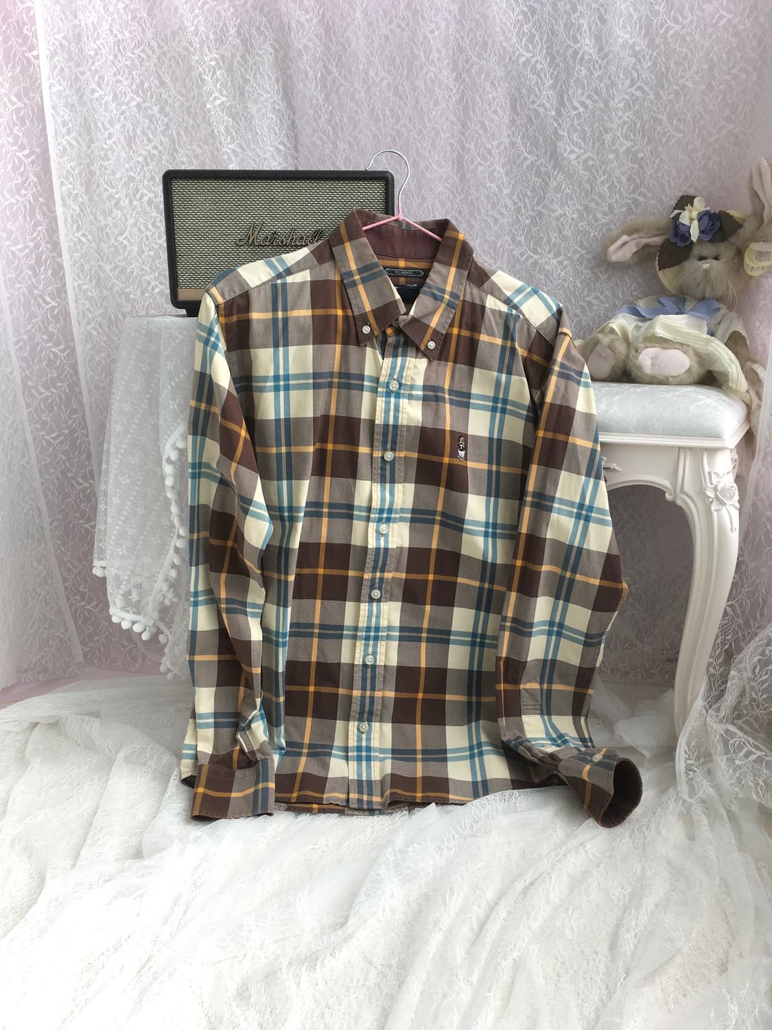 Teenie weenie chocolate check shirt 상품이미지3