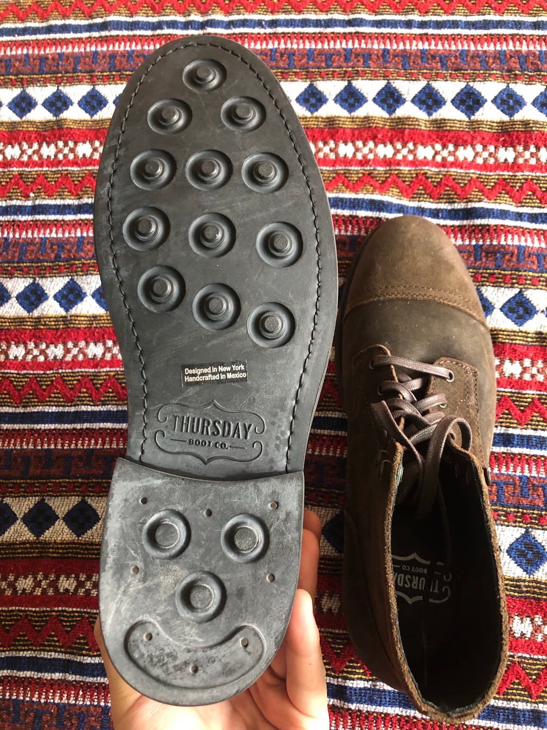 Thursday 브라운 스웨이드 부츠 275 미사용 상품이미지6