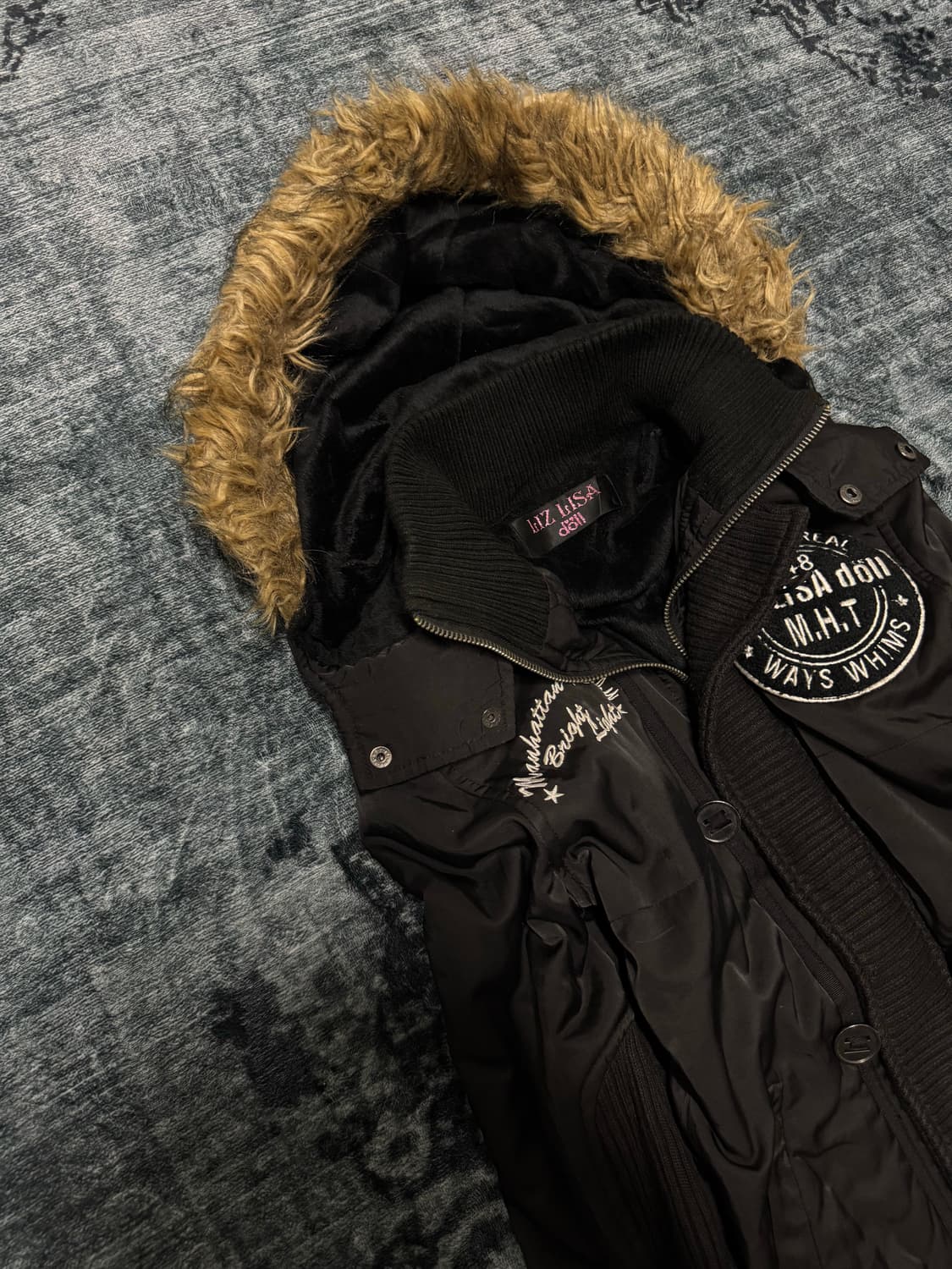 Liz lisa doll y2k gal trimming fur parka 상품이미지2