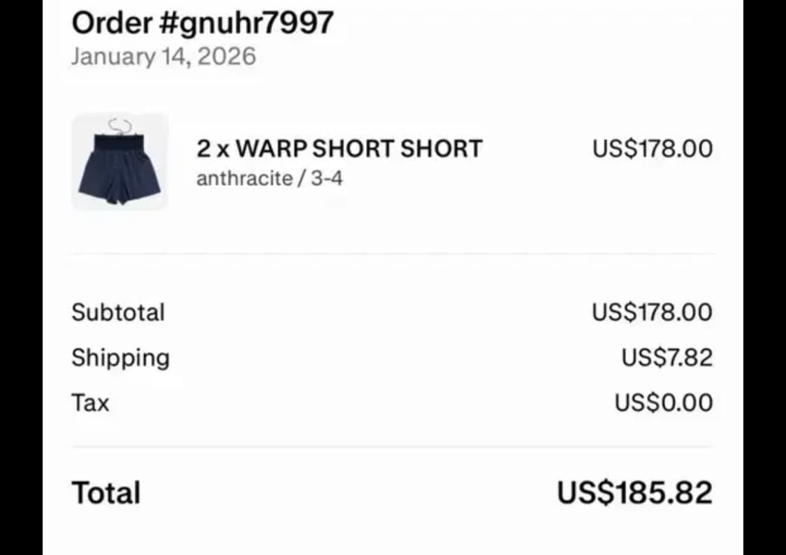 gnuhr warp short anthracite 3-4 상품이미지3