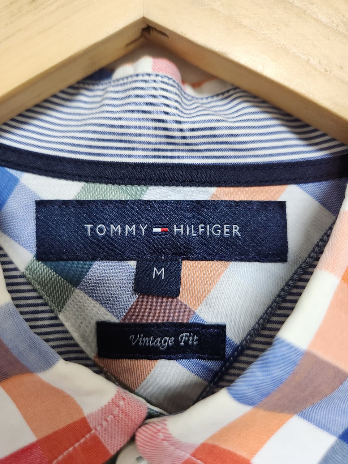 타미힐피거Tommy 체크 셔츠 M - S118 상품이미지4