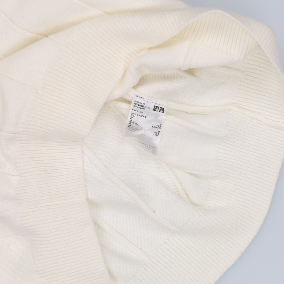 L 유니클로 니트 조끼 베스트 0323H1 상품이미지6