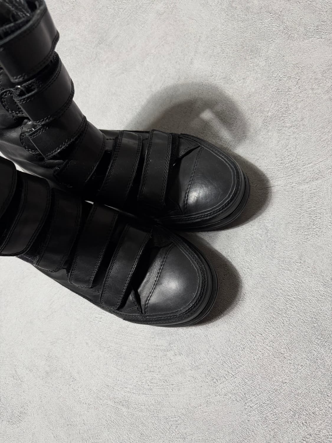 앤드뮐미스터 카프스킨 벨크로 하이탑스니커즈 상품이미지6