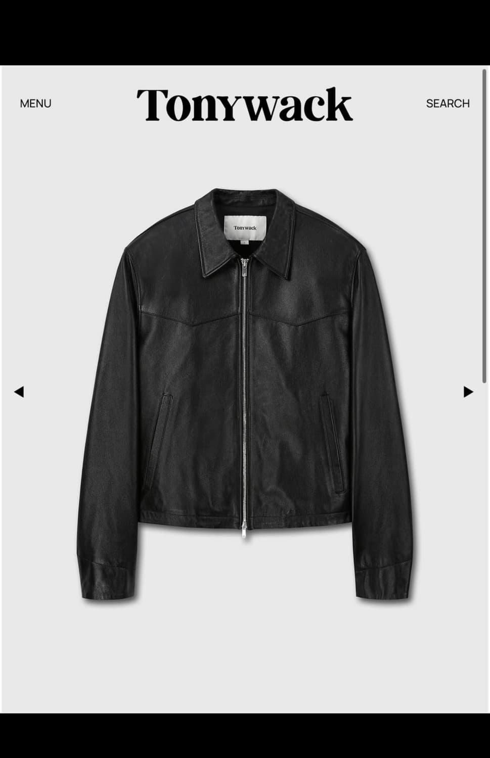 [구매] 토니웩 25ss 레더 크롭 웨스턴 자켓 L사이즈 구매합니다.  상품이미지2