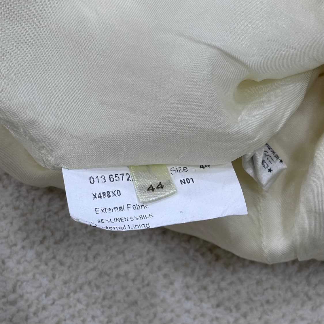 44 아그노나 린넨 소재 여성 재킷 0309E 상품이미지4