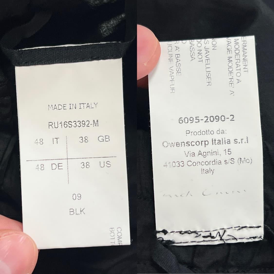 릭오웬스 16SS "CYCLOPS" Anthem 카고 쇼츠 반바지 블랙 상품이미지10