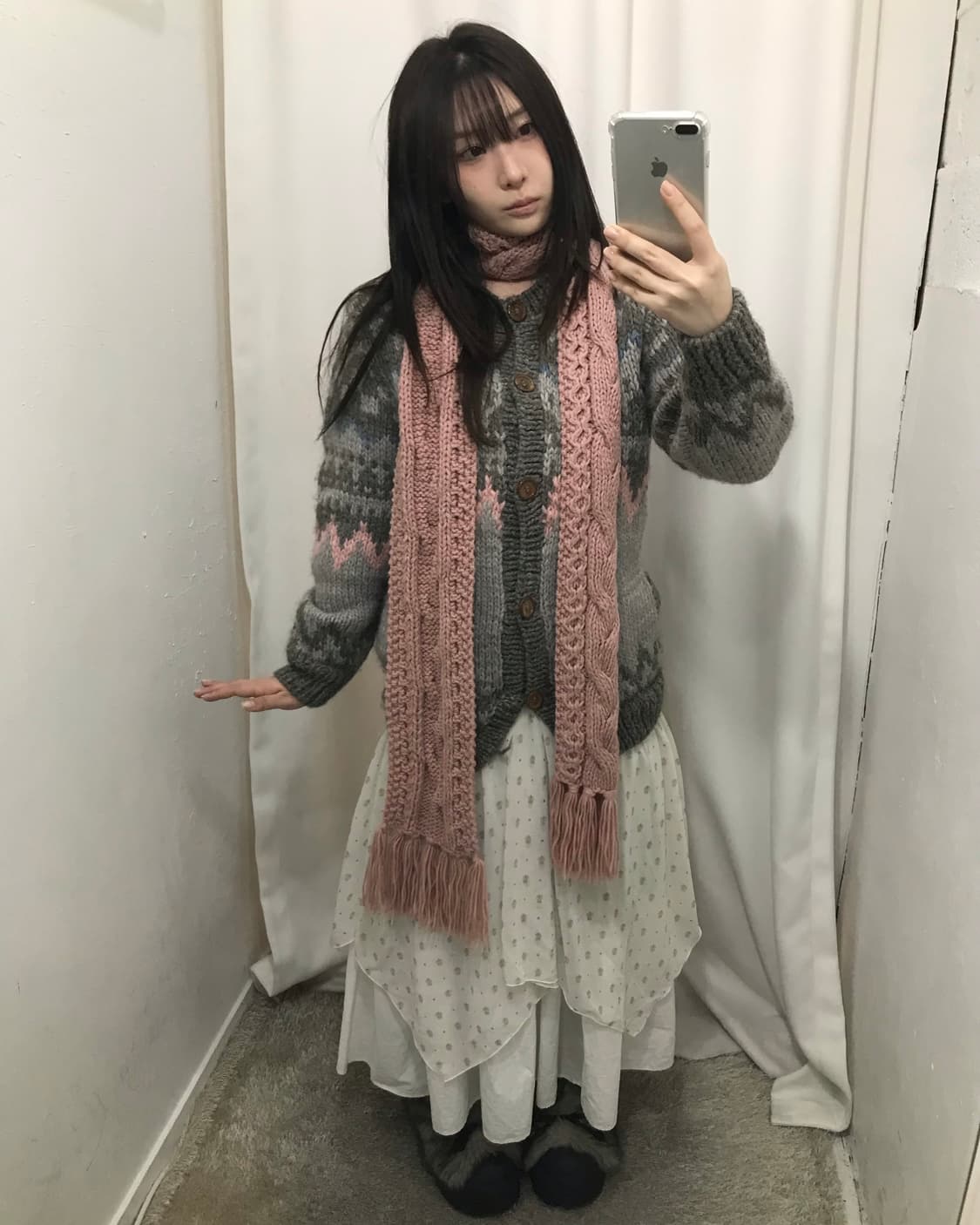 그레이 윈터 소녀 코디 세트 🤍 상품이미지3