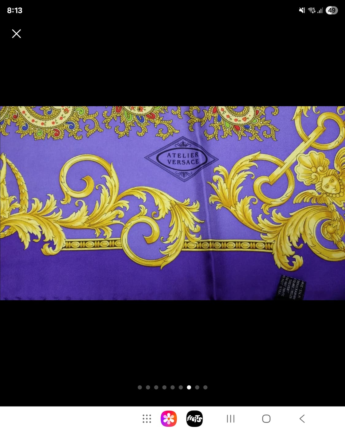 지아니 베르사체 실크 스카프 정품 새상  상품이미지6