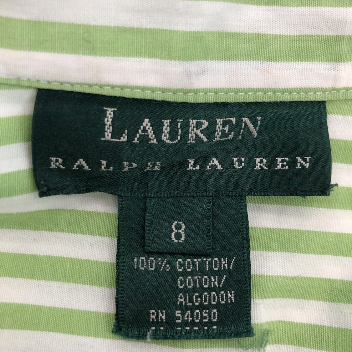폴로 로렌 스트라이프셔츠 66 라이트그린 상품이미지5