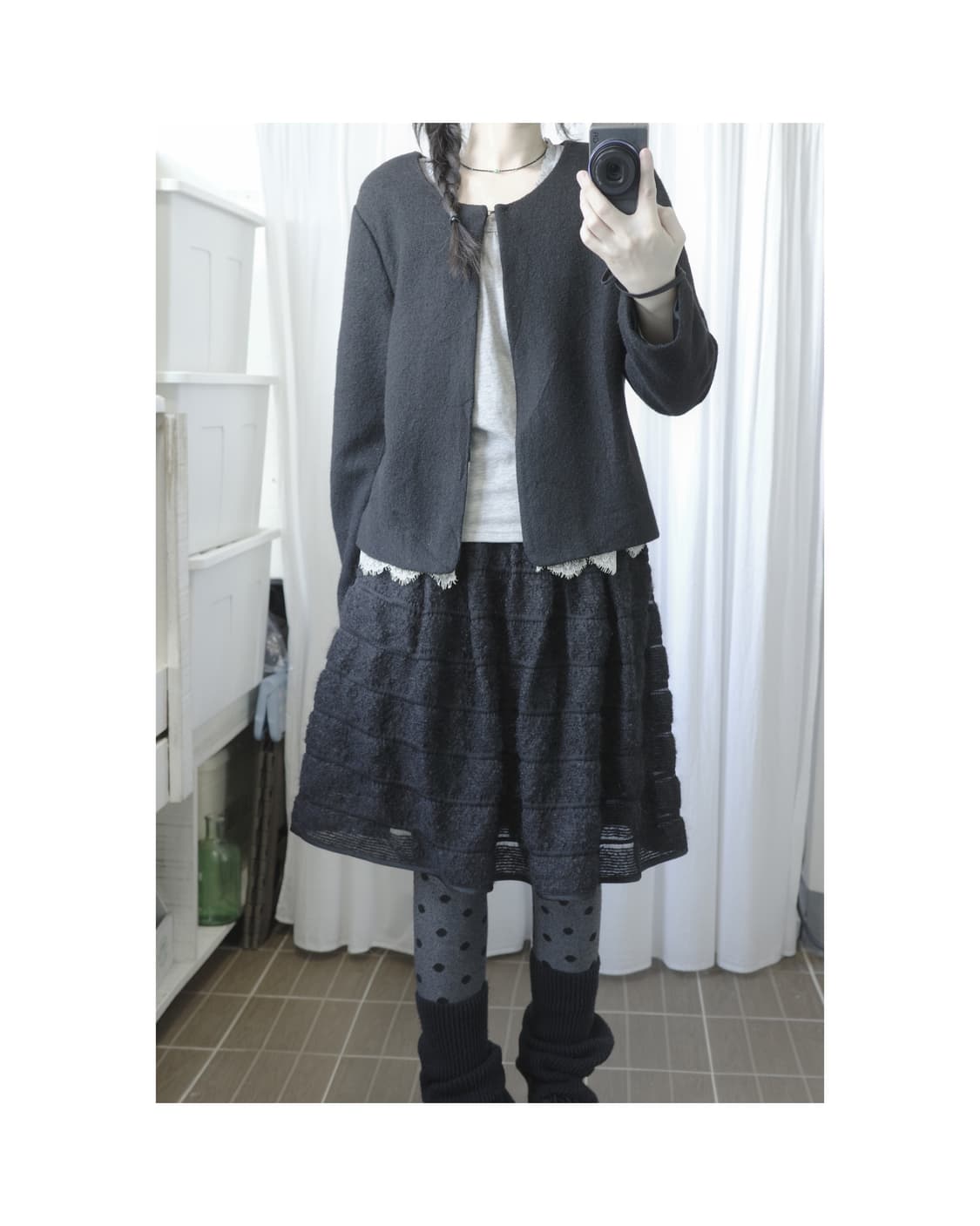 Race balck coat 상품이미지5