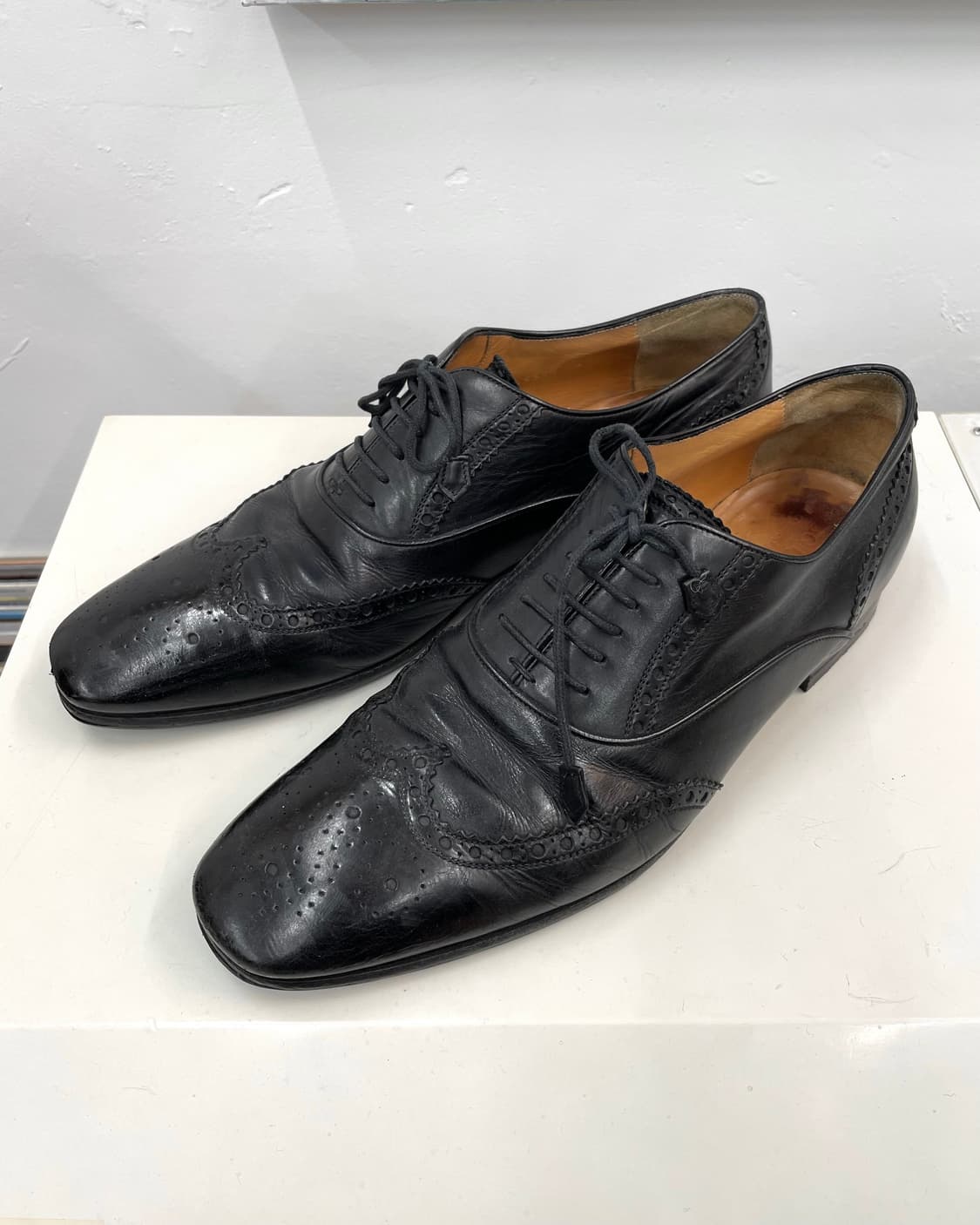 [270] 구찌 윙팁 레더 슈즈 상품이미지2