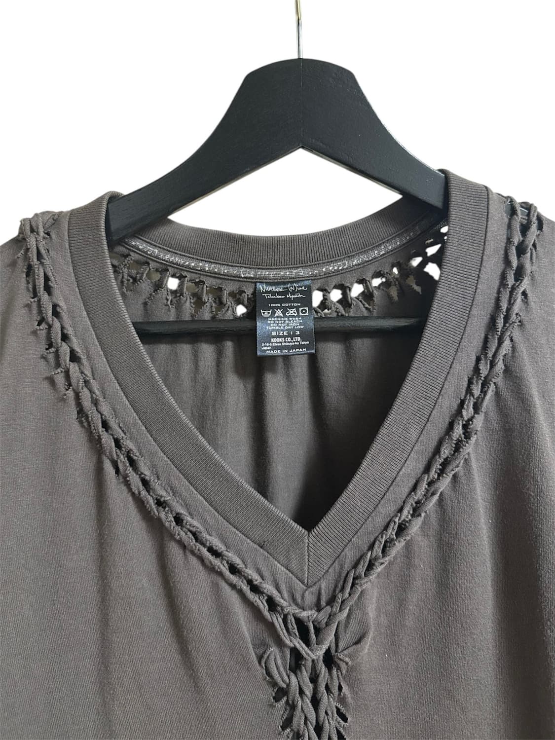 07ss 넘버나인 아카이브 뜨개질 티셔츠 상품이미지3