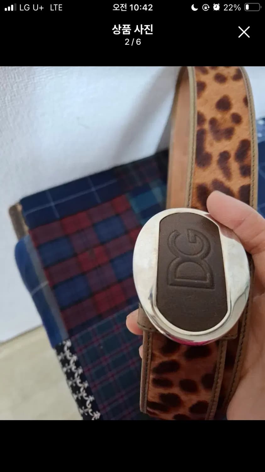 돌체앤가바나 레오파드 송치벨트 상품이미지2