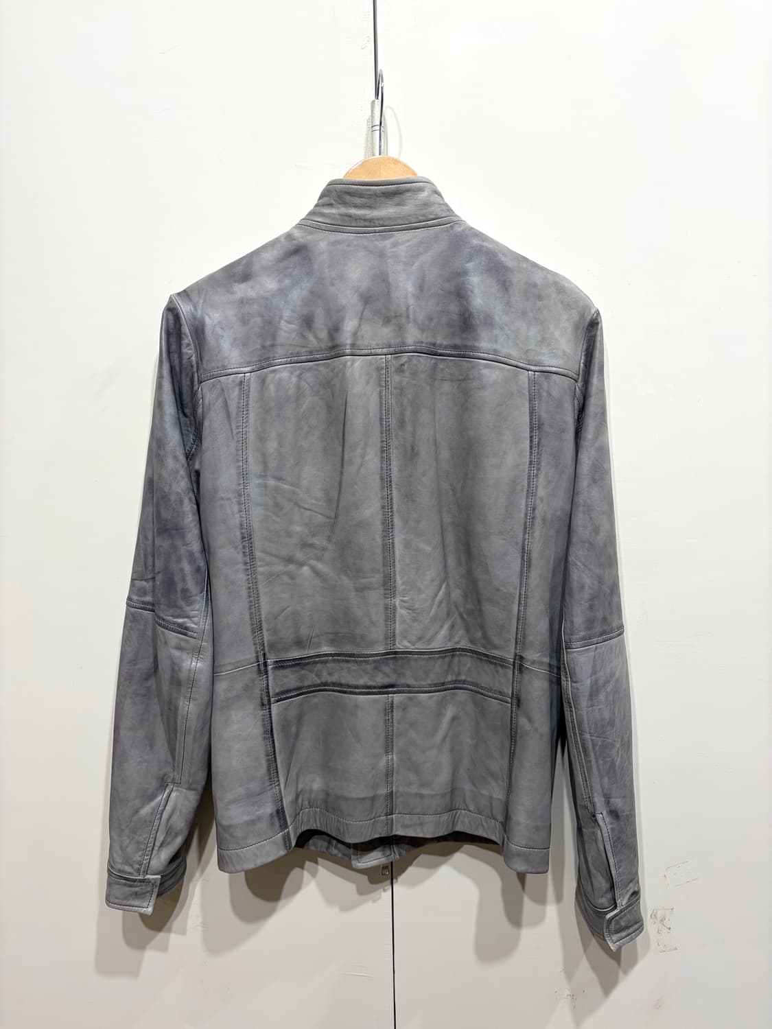 아르마니 익스체인지 램스킨 레더 자켓 상품이미지4