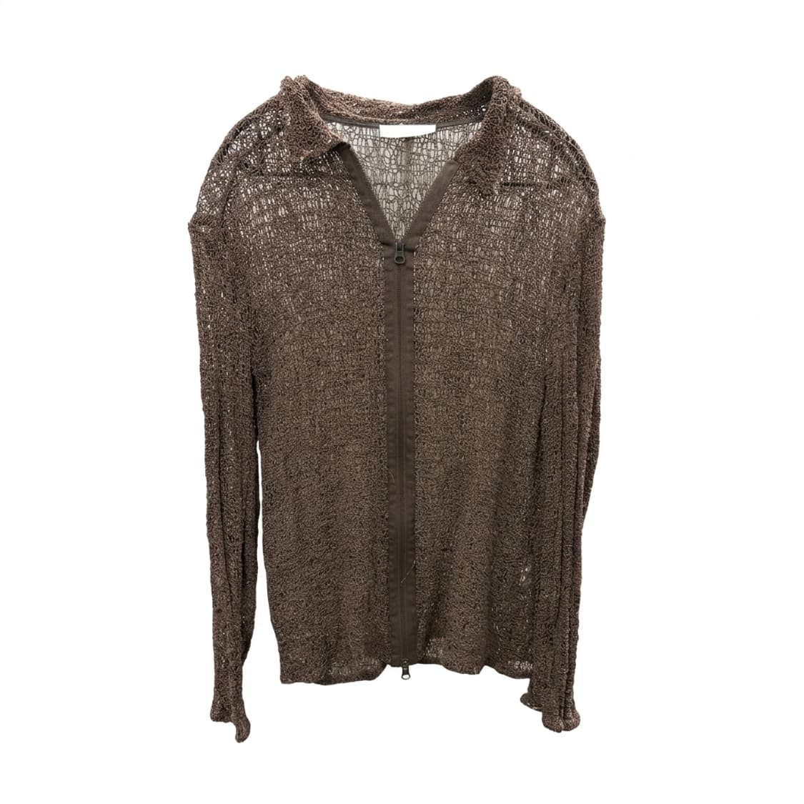 아모멘토 브라운 니트 집업 L 상품이미지1