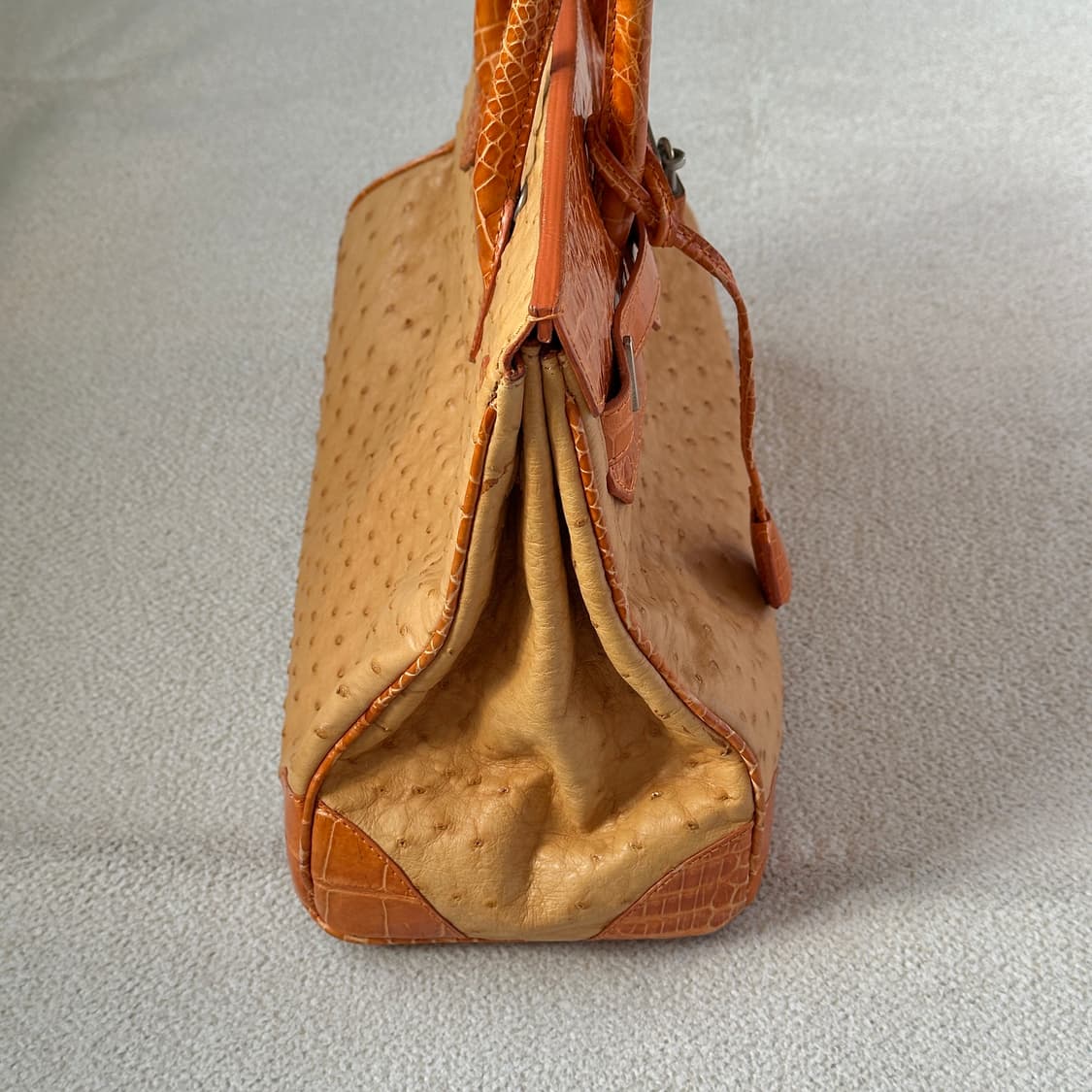 타조 가죽 토트백 상품이미지4