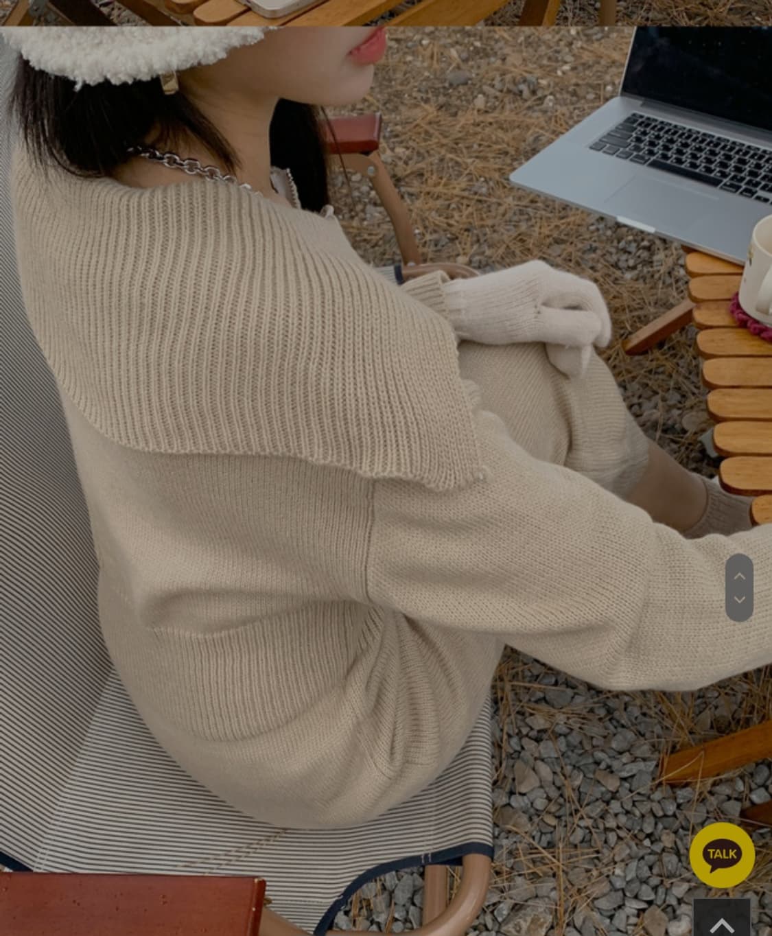 다르반집업 니트롱원피스 상품이미지8