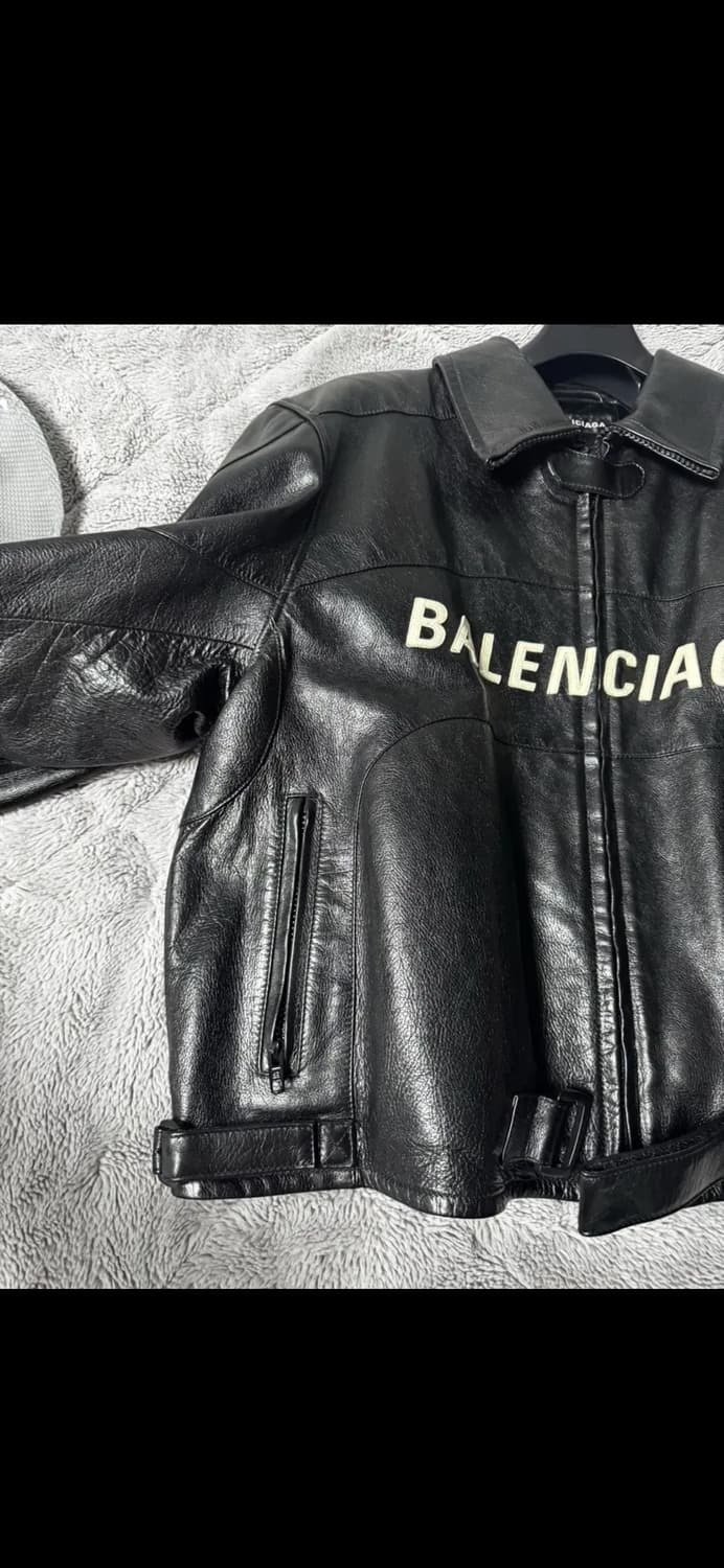 [50]발렌시아가 버팔로 바이커 레더 자켓 상품이미지2