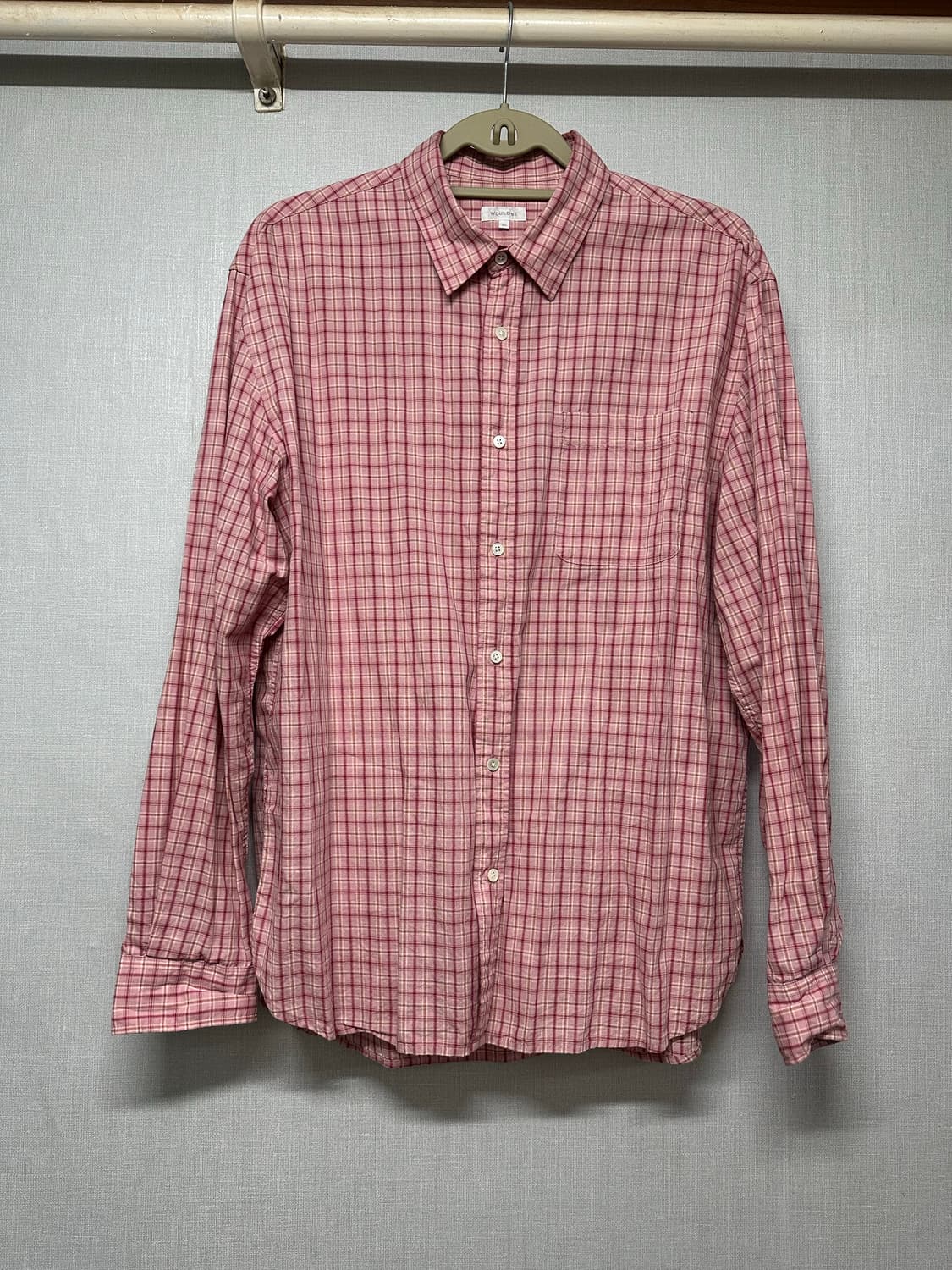 우드비 릴렉스드 체크셔츠(핑크) 상품이미지1