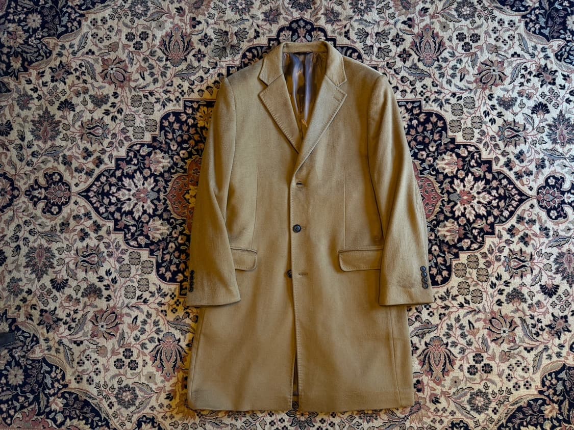 폴스튜어트 콜롬보 카멜헤어 체스터필드 코트 100 상품이미지1