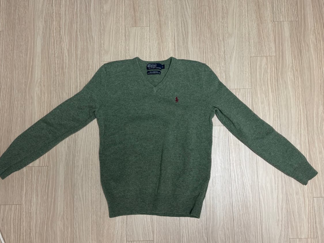 폴로 랄프로렌 램스울 브이넥 니트 S 상품이미지2
