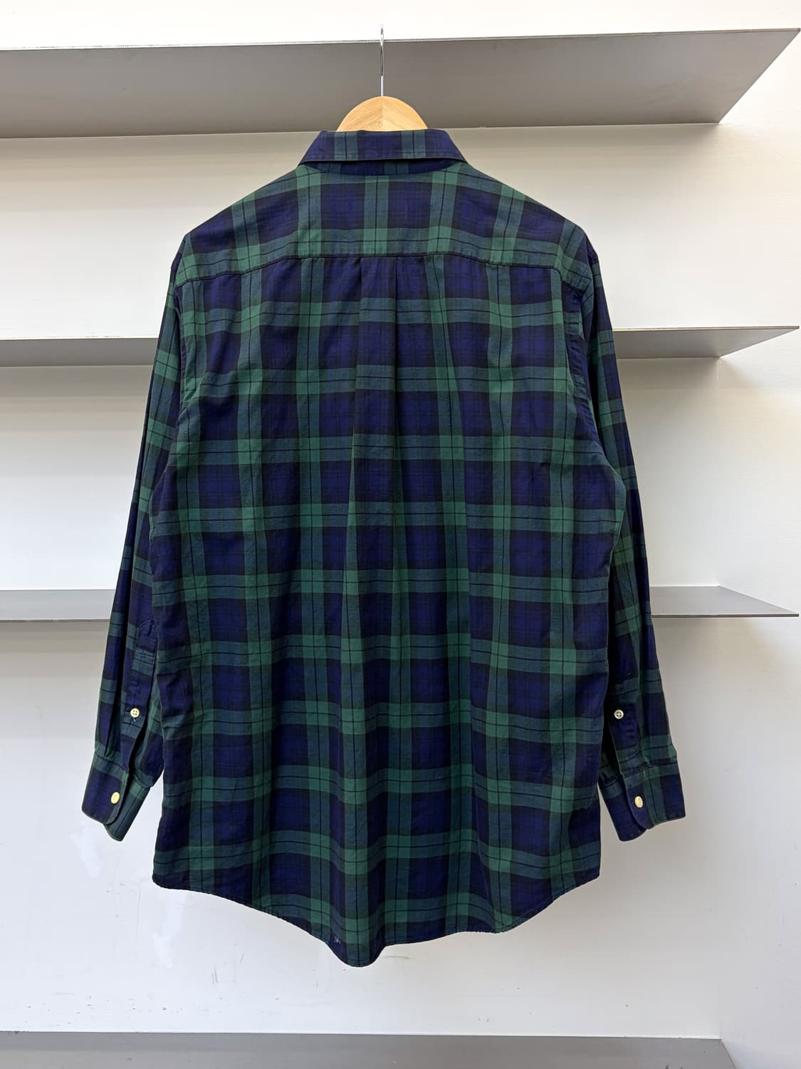 버버리 90s 크레스트 로고 체크 셔츠 상품이미지3