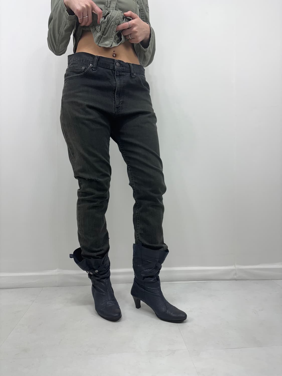 LEVIS WASHED DEEP GREEN 상품이미지7