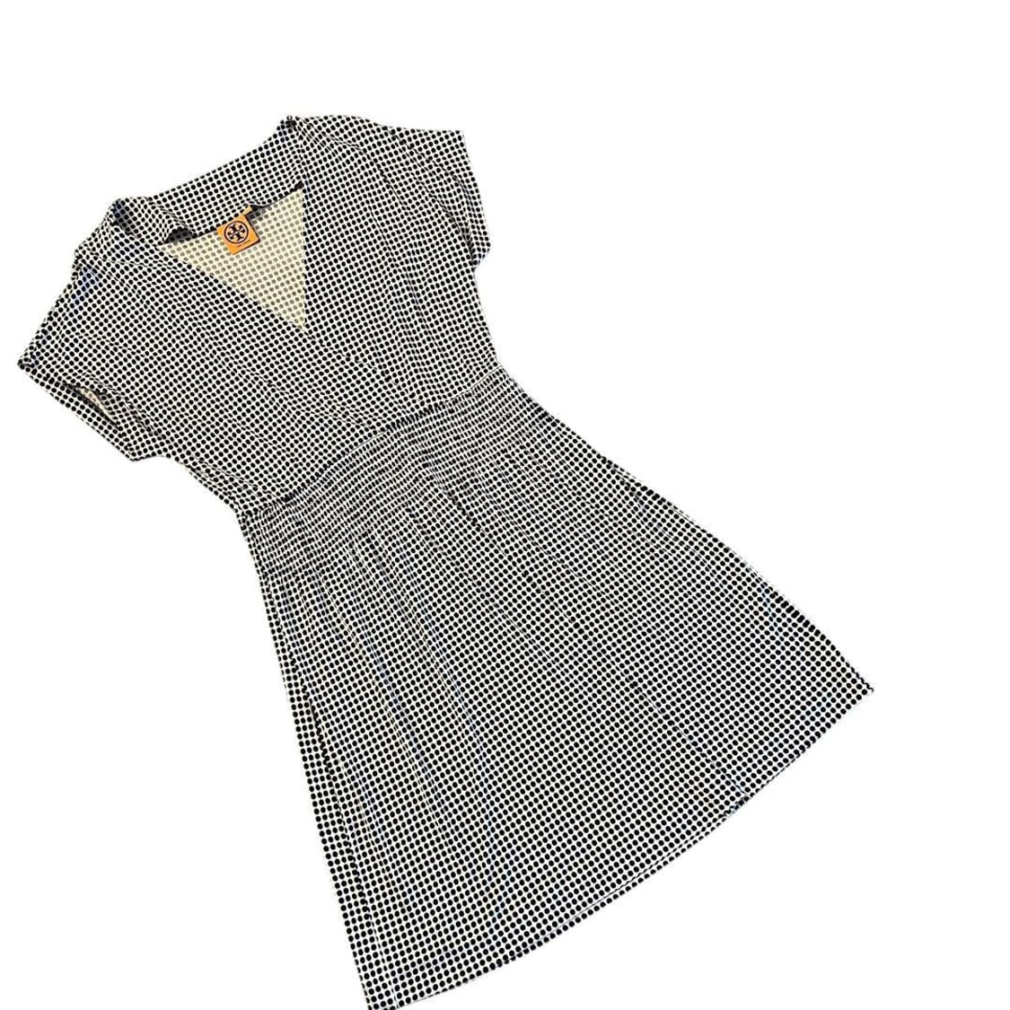 토리버치 폴카도트패턴 프렌치슬리브 실크 저지 랩원피스 상품이미지10