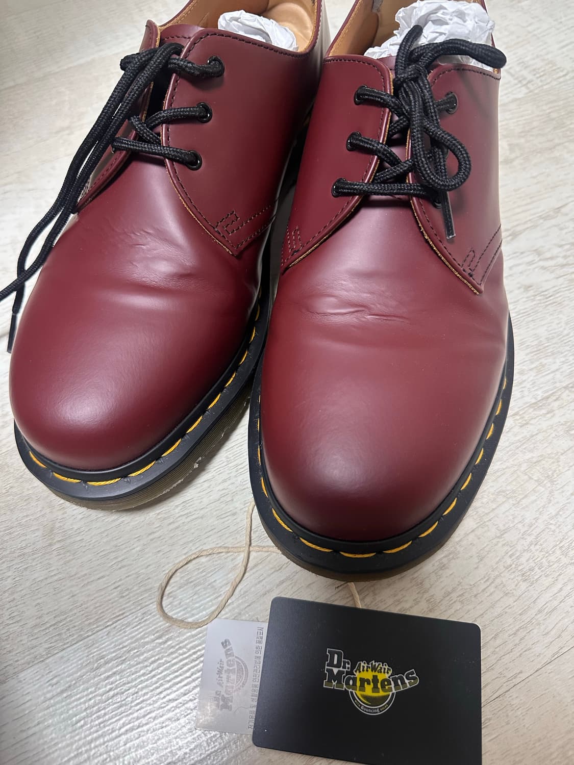 닥터마틴 1461 스무스 체리레드 uk10 새상품급 상품이미지3