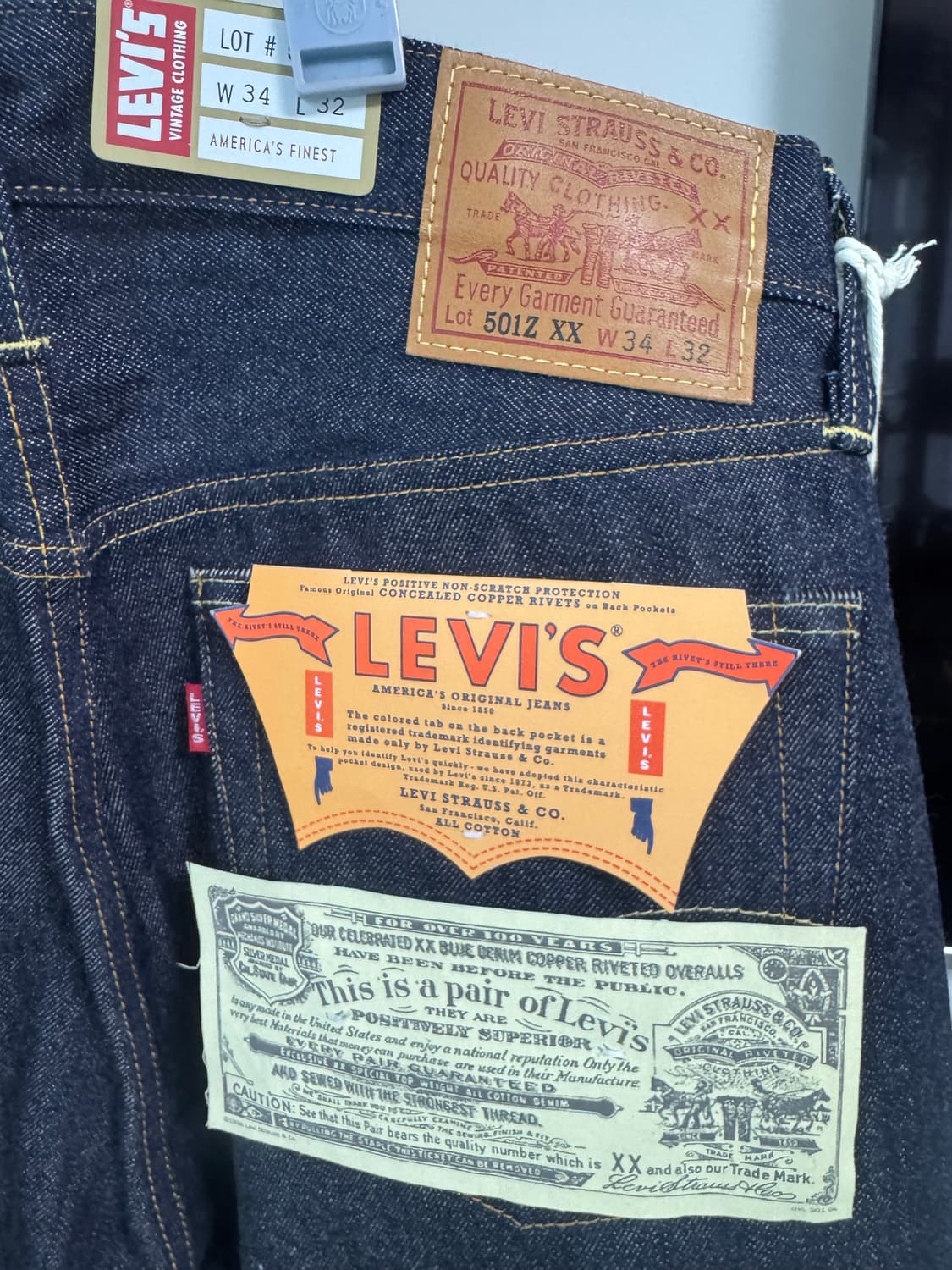 리바이스 lvc 54501 새상품 34x32 상품이미지3