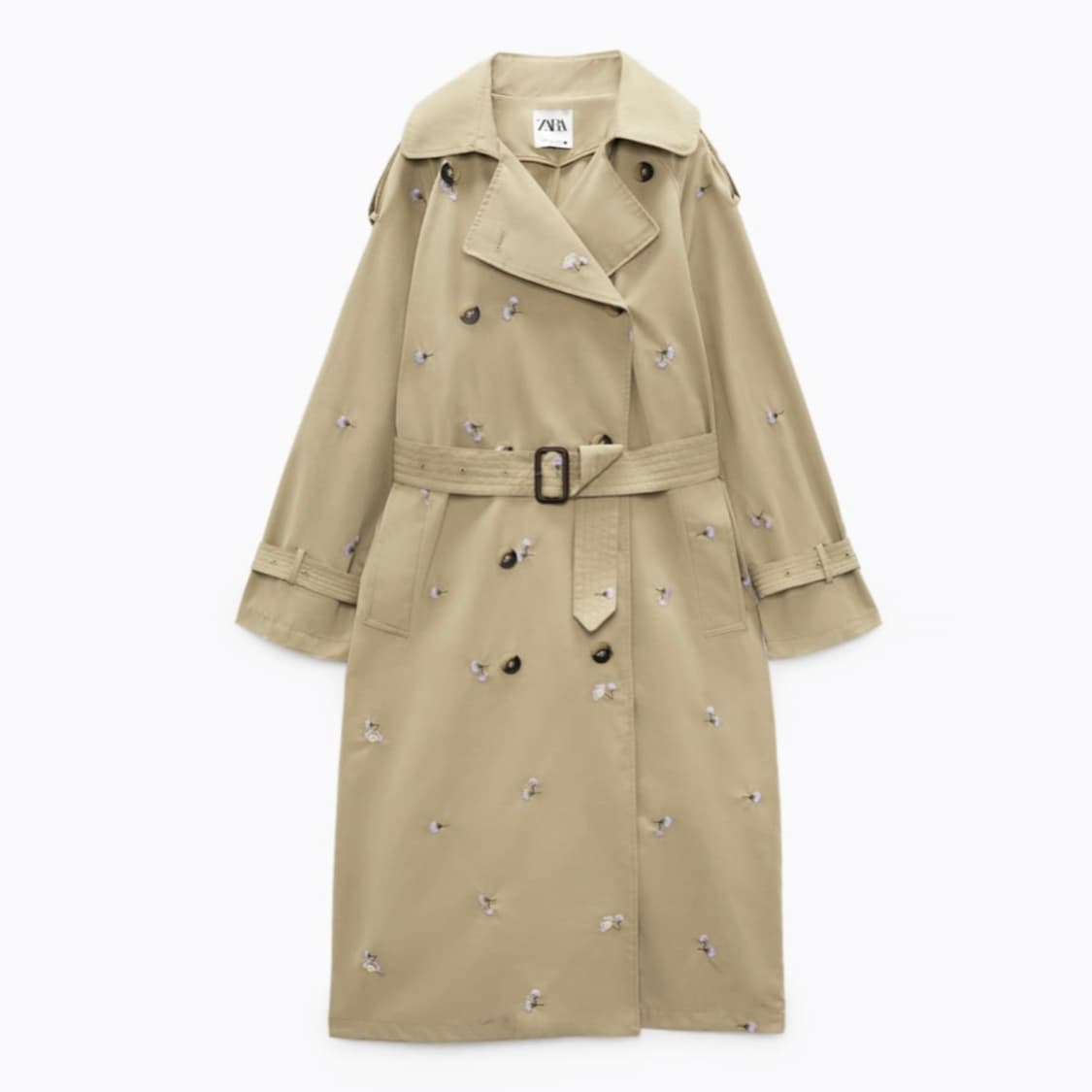 자라(ZARA) 꽃자수 트렌치코트 44-66 상품이미지5