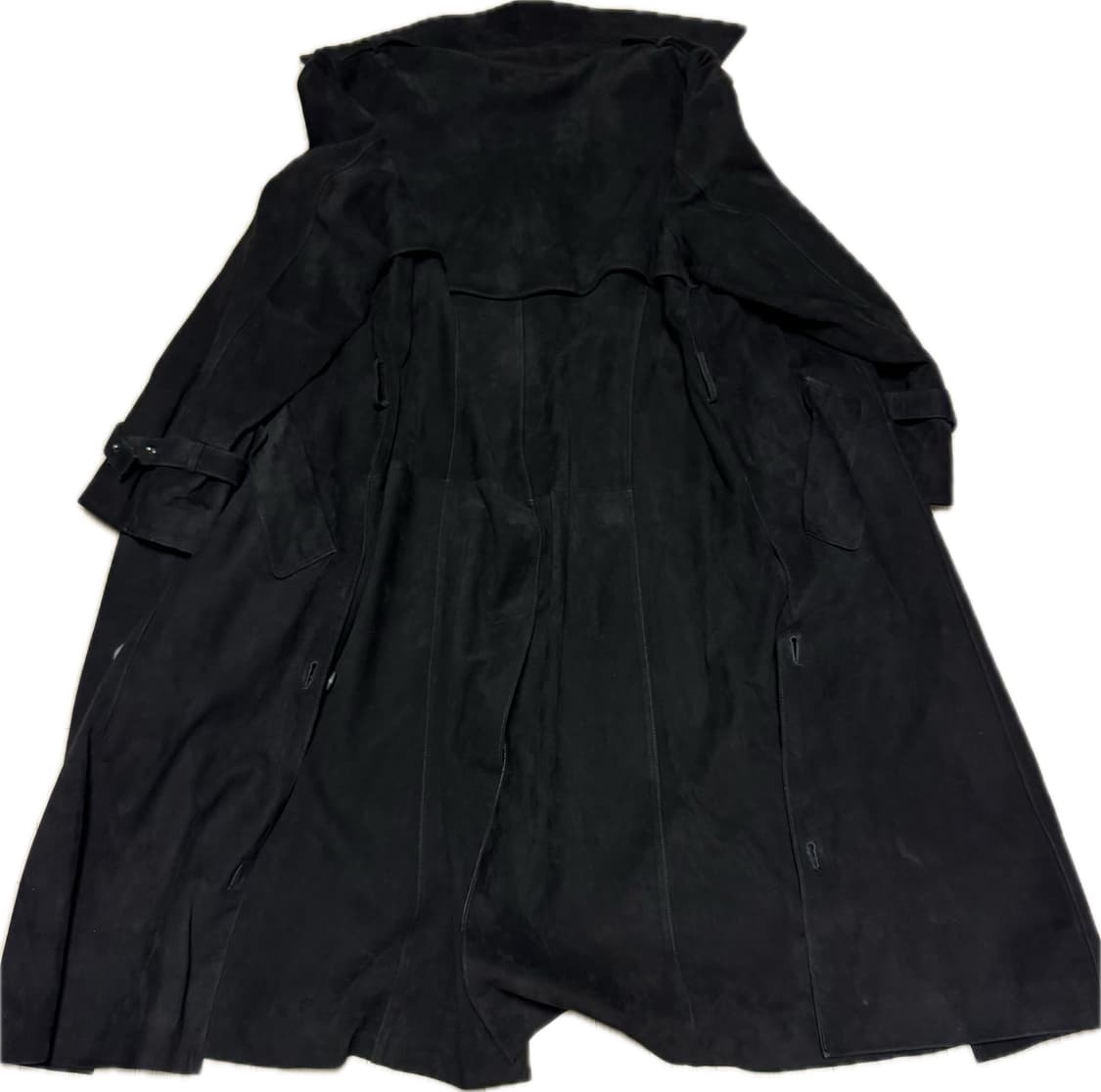 로보 천연 염소가죽 밀리터리 트렌치코트 상품이미지3