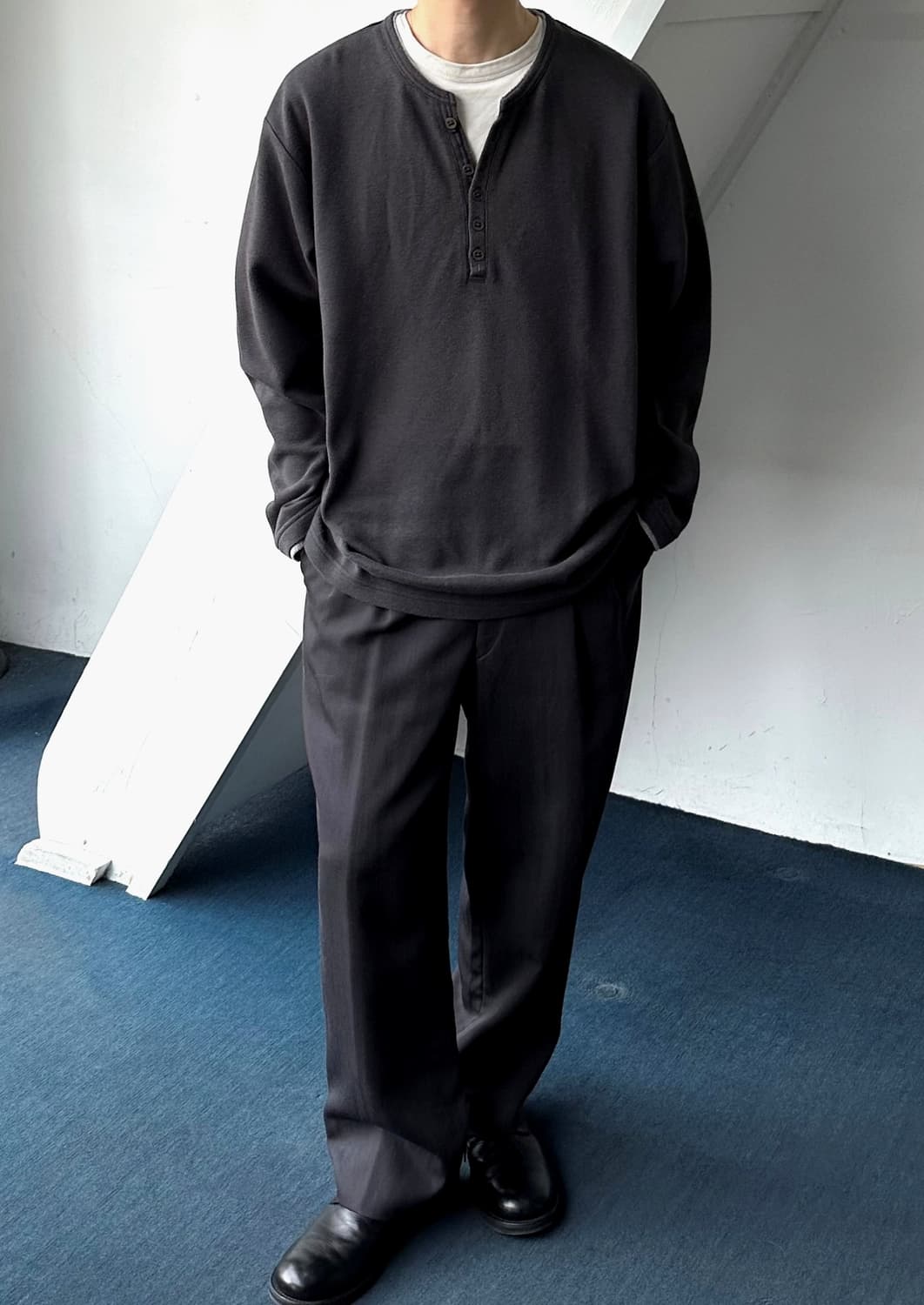 Fake layered design L/S top 상품이미지9