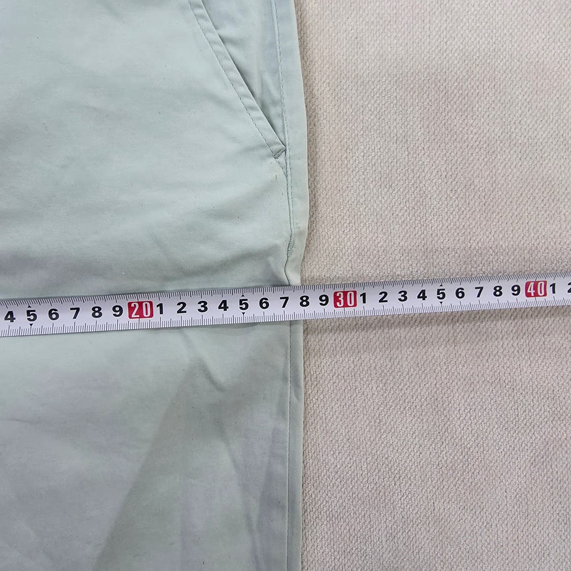 [44] 새상품 자라 남성 민트 면 치노팬츠 1231J 상품이미지10