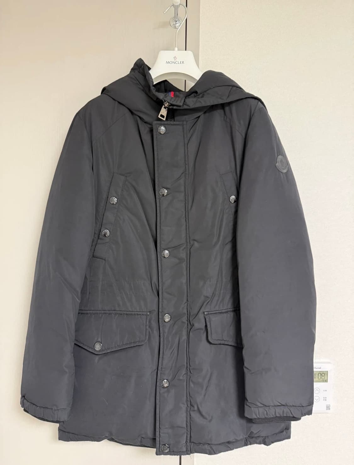 몽클레어 키즈 14Y 후드 패딩 블랙 상품이미지1