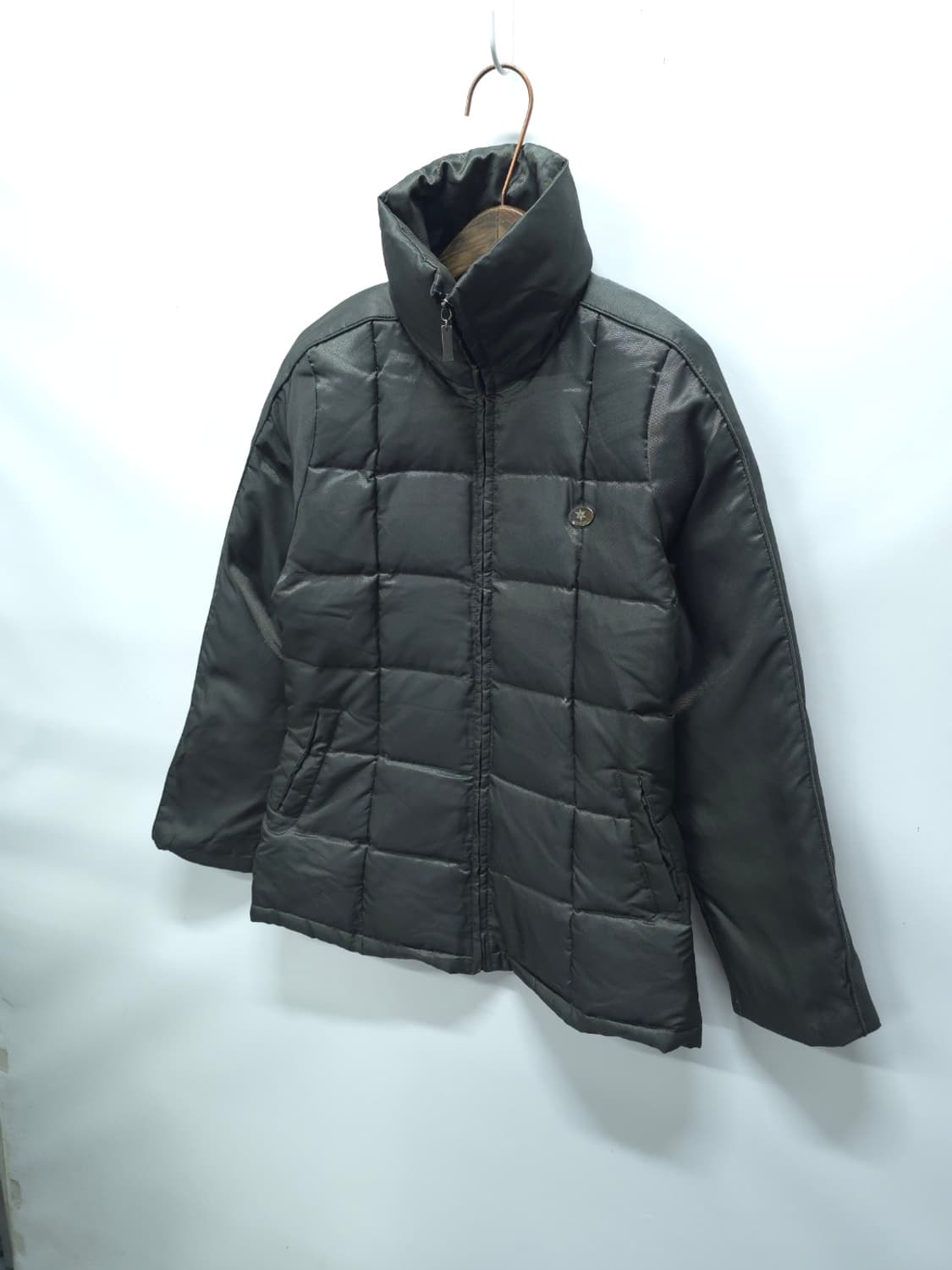 SYSTEM(시스템) 카키 퀼팅 패딩 여성 패딩점퍼 상품이미지2