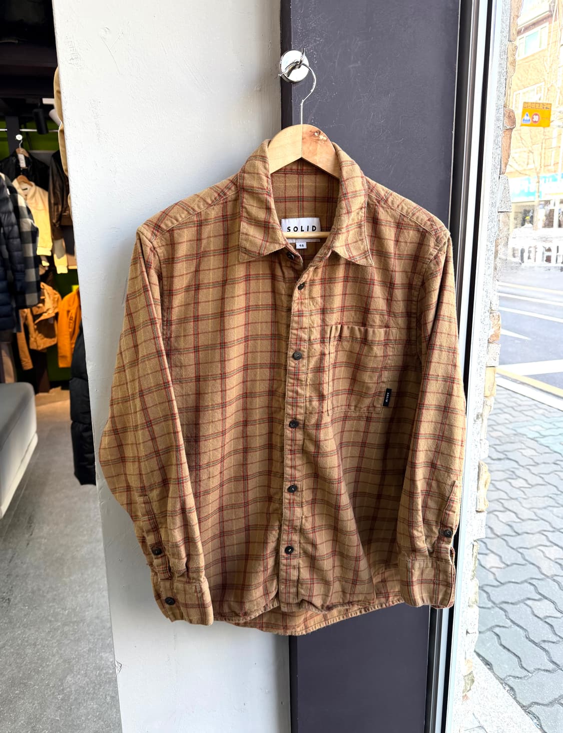 100~105/ 솔리드옴므 21SS 체크셔츠 자켓 상품이미지2