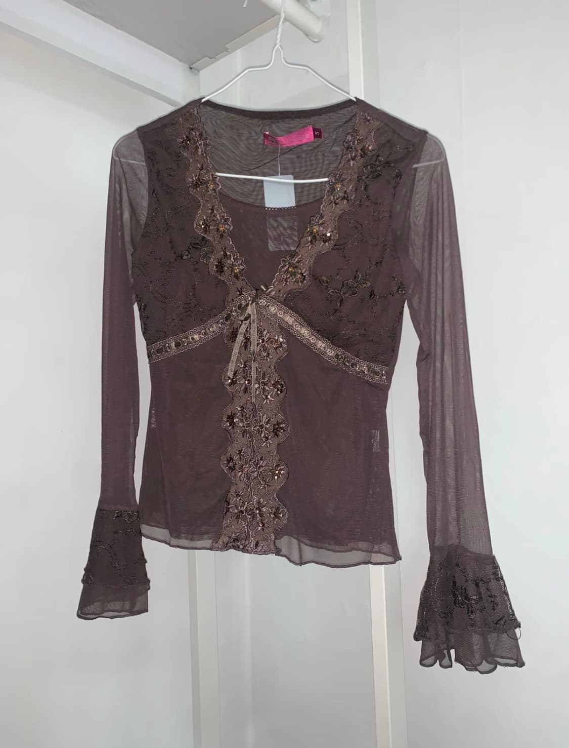Vintage Fairly brown blouse 상품이미지2