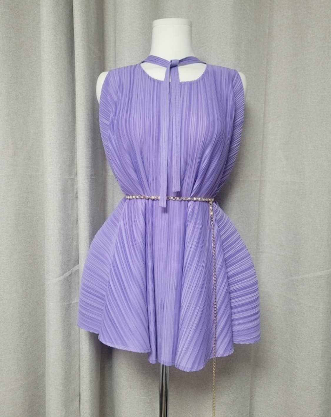 플리츠 전문 디자이너 선생님 소량제작 플리츠 블라우스 (FREE/새상품) 상품이미지1