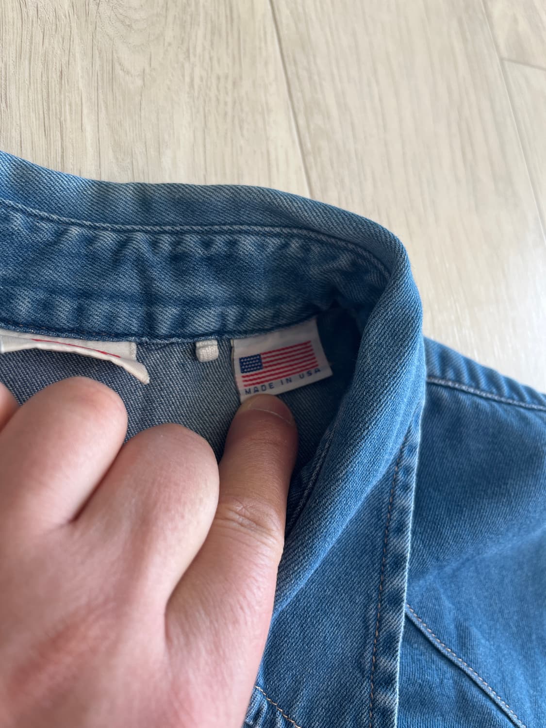 리바이스빈티지클로딩 lvc 오렌지탭 USA 반팔셔츠 L사이즈 상품이미지3