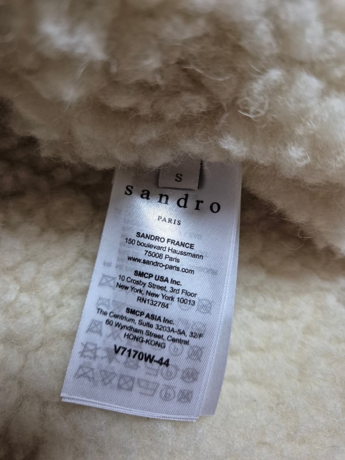 (S) 산드로옴므 시어링 트러커 자켓 상품이미지4