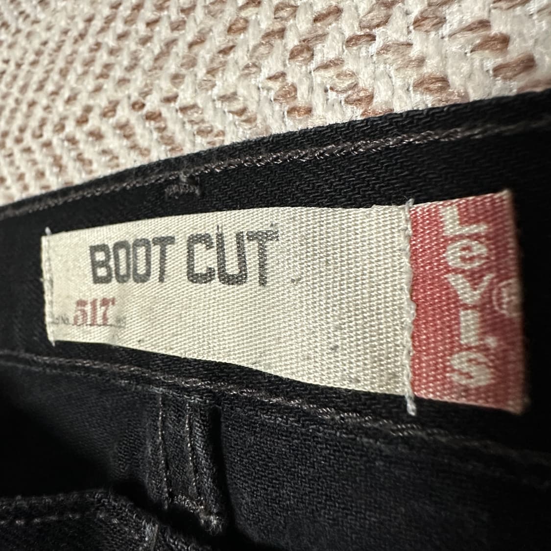 LEVI'S 517 boot cut black jeans denim 상품이미지4