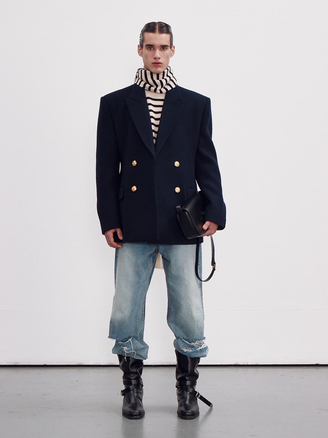 L) 렉토 23fw 70s 아워글라스 울 테일러드 자켓 상품이미지1