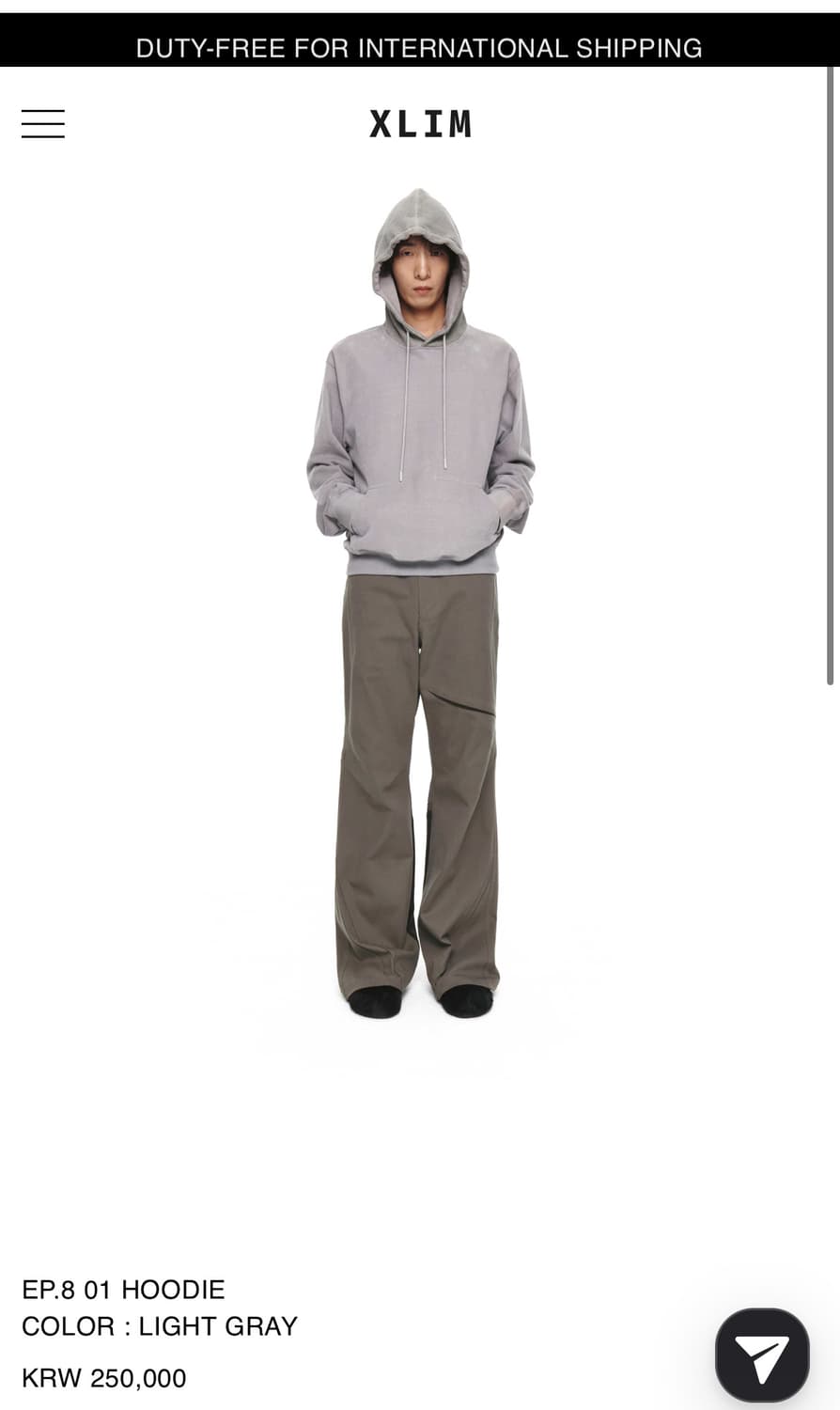 구매)) 엑슬림 XLIM ep.8 후드티 구매 S 상품이미지1