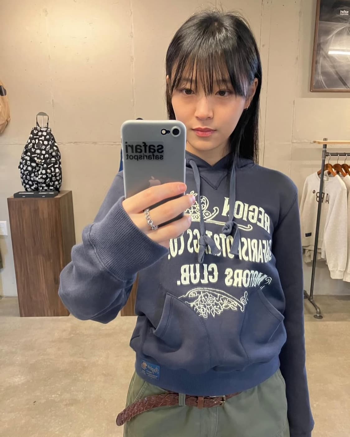 사파리스팟 1/2 레기온 모터스 클럽 펍 후디 라이트 퍼플 상품이미지3