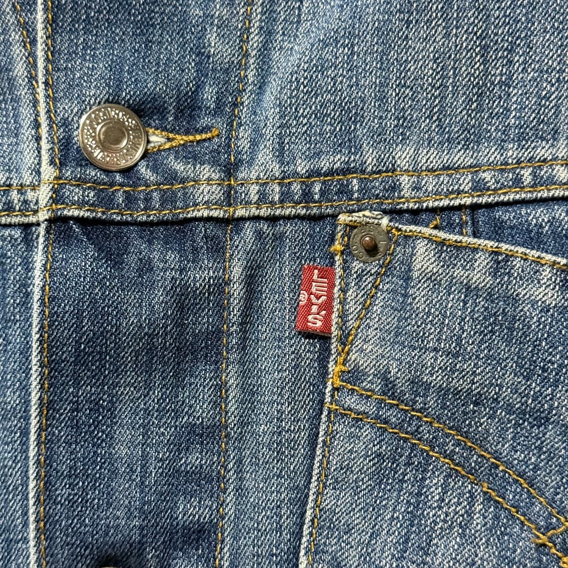 90s 리바이스 오리지널 USA 501 데님 트러커 자켓 상품이미지5