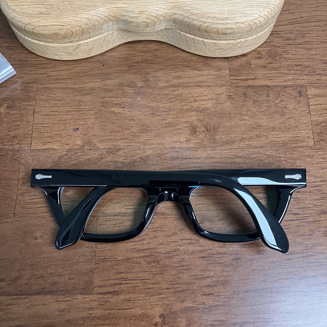 미완경 0105 9319 블랙 씬스퀘어 안경 상품이미지9